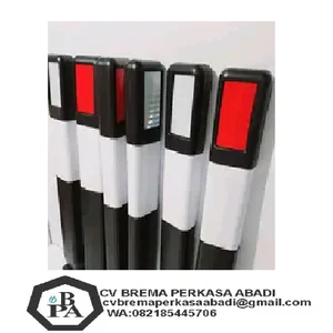 Traffic Delineator Kuning Tiang Pembatas jalan Stick cone