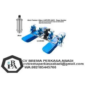 Kincir Tambak 4 Kipas 1.5HP-3PH (380V) Paddlewhell aerator