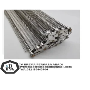 Sabuk Konveyor Wire Mesh Baja Tahan Karat Tipe 304 & 316