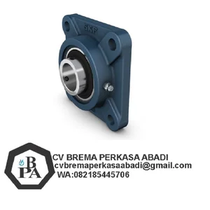 Unit bantalan bola flens persegi FY 30 TF dengan penguncian sekrup set rumah bantalan besi cor standar ISO