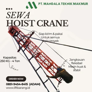Sewa Hoist Crane Jakarta pusat dan sekitarnya PT Mandala Teknik Makmur 085194548415 Adam 
