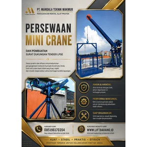 Persewaan Mini Crane Area Pekan Baru Terpercaya 085196170354 