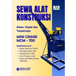 Menyediakan Rental Mini Crane Di Banjarmasin Aman dan Terpercaya 085117117656