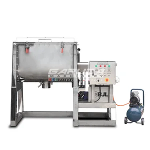 Mesin Ribbon Mixer 100Kg with Inverter & Nozzle Spray