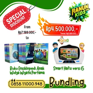 Tablet Edukasi Anak Muslim Smart Hafiz versi 6 Bundling Buku Ensiklopedia Anak Widya Wiyata Pertama