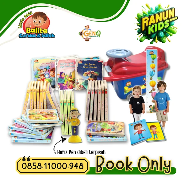 Buku Cerita Anak Balita Muslim Little Abid Hard Cover