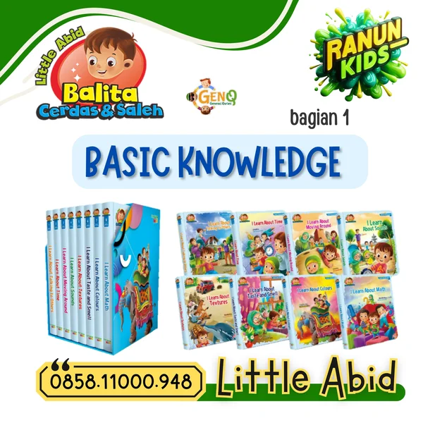 Buku Cerita Anak Muslim Little Abid Seri 1 tentang Pengetahuan Dasar