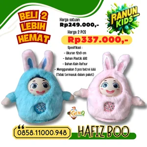 Boneka Anak Muslim Hafiz Boo 2 Pcs Lebih Hemat