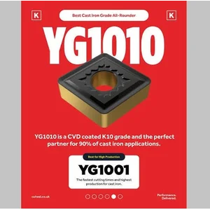 YG1 Insert Carbide - YG1010 Turning Grade ( untuk bubut material besi cor )