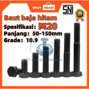 Hex Bolts Grade 10.9 M20X50 (nuts only)