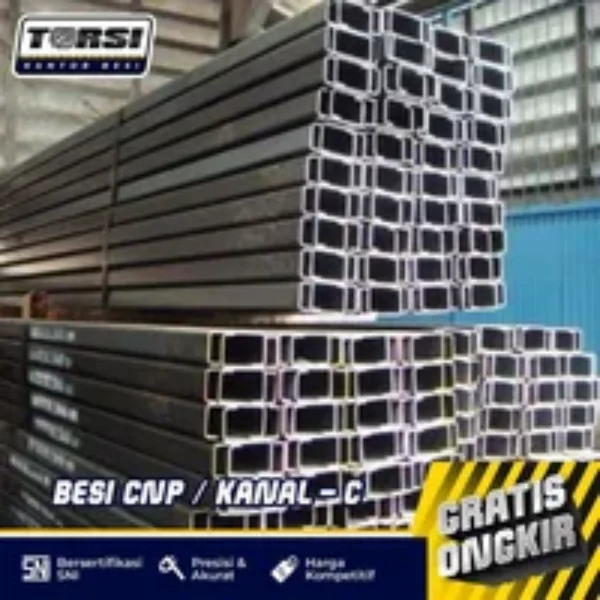 Besi Kanal CNP 125 x 1.5mm x 6M Full SNI Kanal C Channel