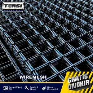 Wiremesh M8 7.5mm x 150 x 150 x 5.4M x 2.1M Full SNI Jaring Besi Cor