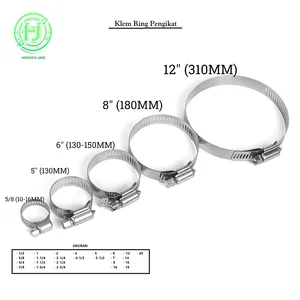 Clamp Stainless / Clamp Ring / Clamp Size 10 - 20 Inch
