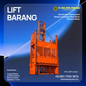 Sewa Lift Barang Jayapura  1 Ton - 4 Ton Harga Terbaik Unit Siap Kirim
