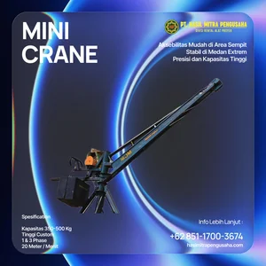 Sewa Mini Crane 500 Kg - 1 Ton Timika  Harga Terbaik Unit Siap Kirim