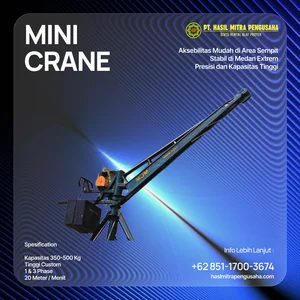 Sewa Mini Crane Manokwari  500 Kg - 1 Ton Harga Terbaik Unit Siap Kirim