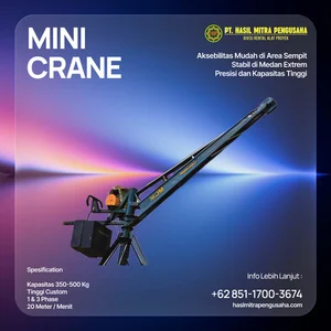 Sewa Mini Crane 500 Kg - 1 Ton Sorong  Harga Terbaik Unit Siap Kirim