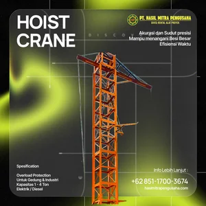 Sewa Hoist Crane Sidoarjo  1 Ton - 4 Ton Harga Terbaik Unit Siap Kirim