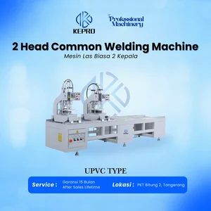 Mesin Press UPVC 2 Kepala Tipe Ekonomis Jendela UPVC