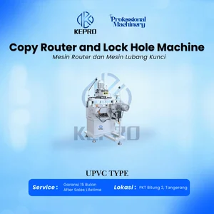 MESIN UPVC ALUMUNIUM COPY ROUTER DAN LOCK HOLE UNTUK JENDELA UPVC