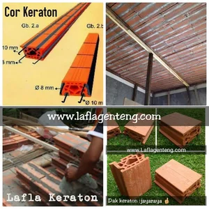 Dak Keraton Bata Merah Ceiling Brick 20 Pcs/M2