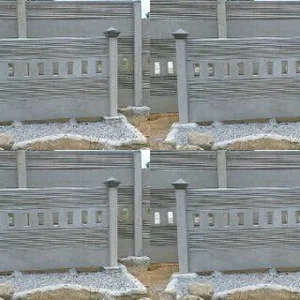Panel Pagar Beton Precast Terpasang Ukuran 5 Cm X 40 Cm X 240 Cm
