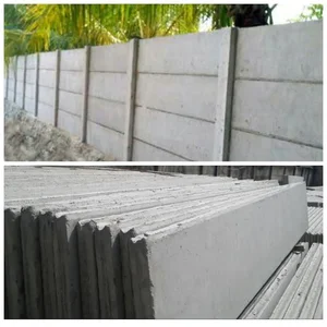Panel Pagar Beton Precast Terpasang Ukuran 5 Cm X 40 Cm X 240 Cm