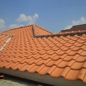 Genteng tanah liat keramik unglazed 