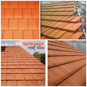 Genteng tanah liat keramik unglazed 