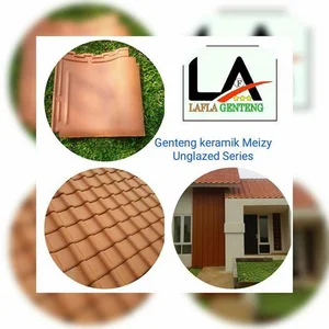 Genteng tanah liat keramik unglazed 
