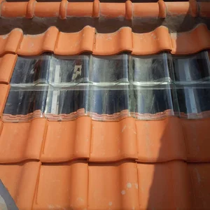 Genteng tanah liat keramik unglazed 