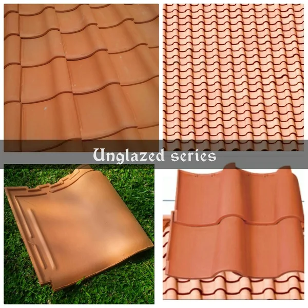 Genteng tanah liat keramik unglazed 