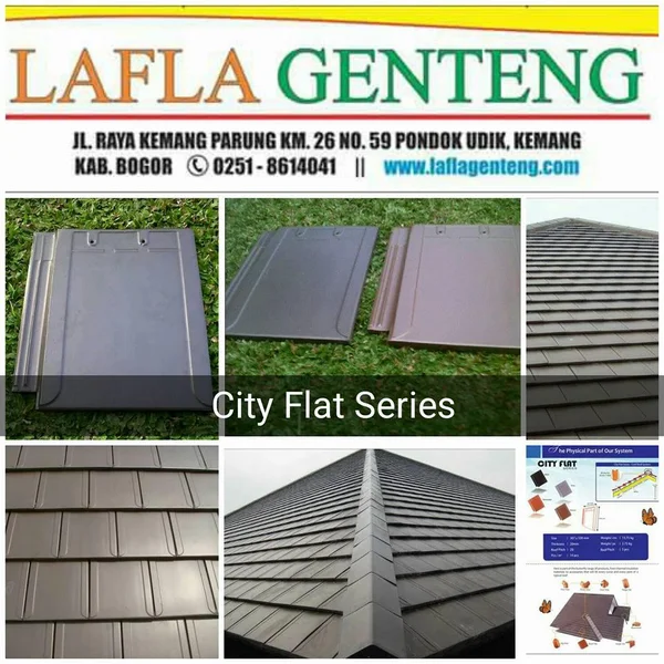 Genteng keramik city flat