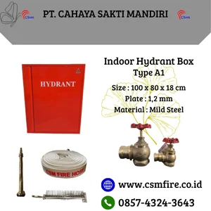 Box Hydrant Tipe A1 (Indoor) + Aksesoris Komplit - Ukuran 66 x 52 x 15cm