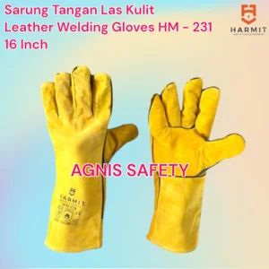Gold Leather HARMIT Welding Gloves
