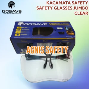 Kacamata Las Safety JUMBO Bening Gerinda Glasses GOSAVE