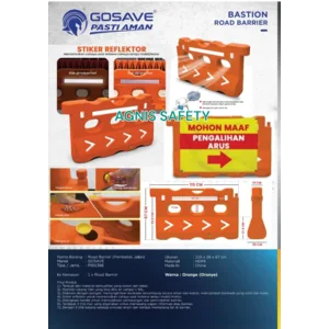GOSAVE Road Barrier Pembatas Jalan Orange