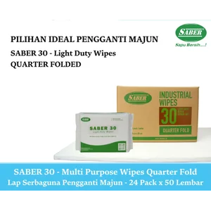 SABER 30 Lap Serbaguna Quarter Fold – 24 x 50 Lembar