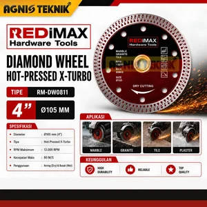 REDiMAX Diamond Wheel Hot-Pressed X-Turbo