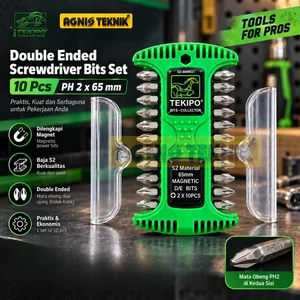 TEKIPO Mata Obeng Dua Ujung Set