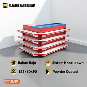 Meja Kasir Shelving Baja Anti Karat Kuat Garansi 15 Tahun