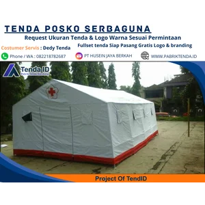 Tenda Posko Darurat 3x4 / 4x6 Meter - Praktis & Cepat Pasang untuk Pos Keamanan - Kuat Awet Tahan lama