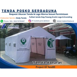 Tenda Darurat Serbaguna 4x6 / 6x8 / 6x12  Tenda Posko PMI Kesehatan - Bongkar Pasang Tanpa Ribet - Awet Tahan lama Kuat dan Kokoh