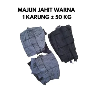 KAIN MAJUN WARNA JAHIT SAMBUNG PER KARUNG (50 KG)