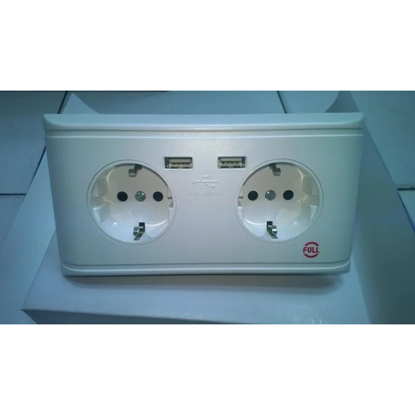 STOP KONTAK PLUS USB 2 LUBANG