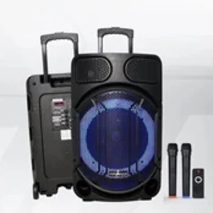 SPEAKER PORTABLE Speaker Meeting Bluetooth 15 inch Free 2 Mic Wireless