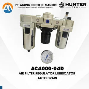 HUNTER AC4000-04D (Drat 1/2")  AIR FILTER REGULATOR LUBRICATOR AUTO DRAIN