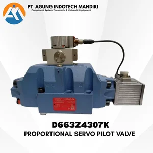 MOOG D663Z4307K WITH-630-2067G PROPORTIONAL SERVO PILOT VALVE