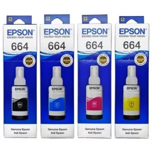 Tinta Printer Epson Original T664 1 set 4 warna (Black - Cyan - Magenta - Yellow)