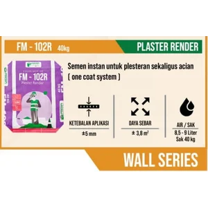 Cement Focon Mortar Plaster FM 102 = PLASTER & TRASRAM PLASTER